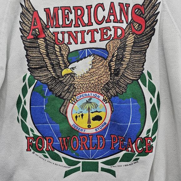 VINTAGE‎ DESERT STORM SWEATSHIRT - Picture 2 of 8